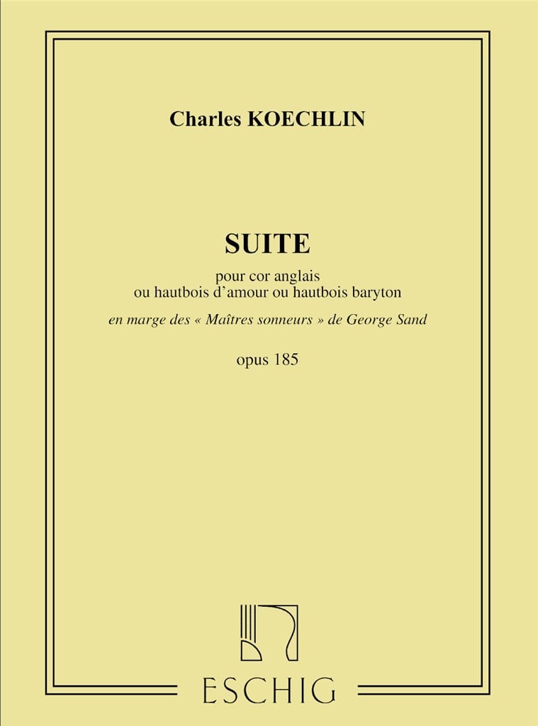 Suite Op 185 Cor Anglais Seul